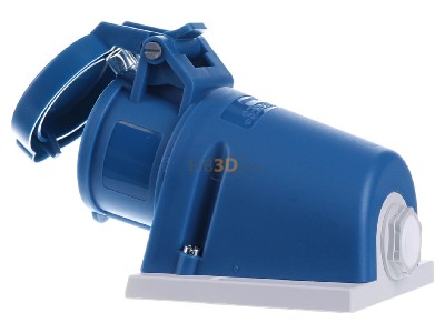 Ansicht rechts Mennekes 1342 Wanddose TwinCONTACT 16A,4p,9h,230V,IP44 