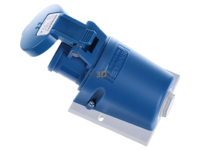 Ansicht oben rechts Mennekes 1342 Wanddose TwinCONTACT 16A,4p,9h,230V,IP44 