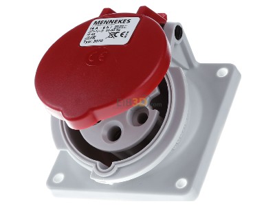 Frontansicht Mennekes 3070 Anbaudose TwinContact 16A,5p,6h,400V,IP44 