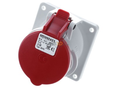 Ansicht oben vorne Mennekes 3070 Anbaudose TwinContact 16A,5p,6h,400V,IP44 