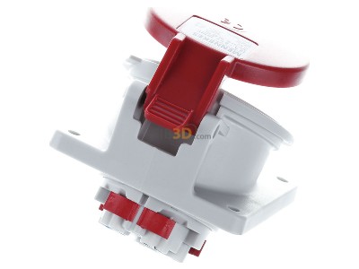 Ansicht oben hinten Mennekes 3070 Anbaudose TwinContact 16A,5p,6h,400V,IP44 