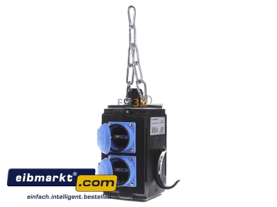 Ansicht links Bachmann 349.300 Energiew�rfel 4xSchuko IP44 