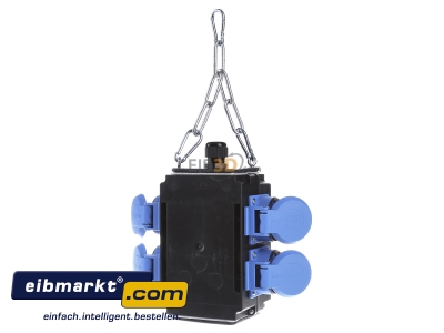 Ansicht hinten Bachmann 349.300 Energiew�rfel 4xSchuko IP44 