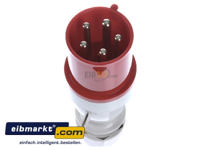 Ansicht oben vorne Walther Werke 262 Stecker 63A 5P 400V 6h IP44 