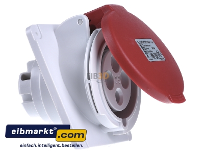 Ansicht links Schneider Electric PKF32F434 Industriesteckdose gewinkelt, 32A, 3p+E 