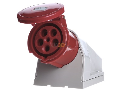 Frontansicht Walther 160 Wandsteckdose 63A 5P 400V 6h IP44 