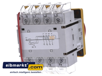 Ansicht hinten Elektra Tailfingen S4N 013/HS-F3-D-RG Haupt Not-Aus-Schalter 