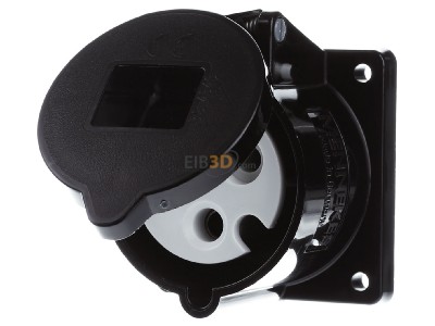 Frontansicht Mennekes 1395ZD Anbaudose TA 32A3p 6H230V, IP44 