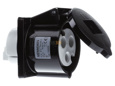 Ansicht links Mennekes 1395ZD Anbaudose TA 32A3p 6H230V, IP44 