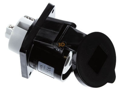 Ansicht oben links Mennekes 1395ZD Anbaudose TA 32A3p 6H230V, IP44 