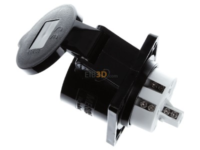 Ansicht oben rechts Mennekes 1395ZD Anbaudose TA 32A3p 6H230V, IP44 