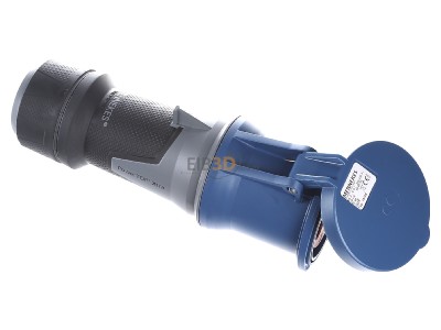 Ansicht oben links Mennekes 14128 Kupplung PowerTOPXtra 63A3p6h230V, IP44 
