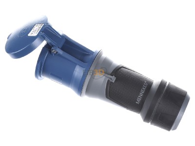 Ansicht oben rechts Mennekes 14128 Kupplung PowerTOPXtra 63A3p6h230V, IP44 