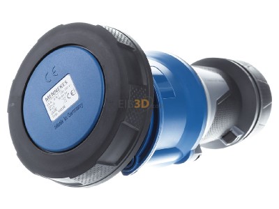 Front view Mennekes 14228 CEE coupling 63A 3p 6h 

