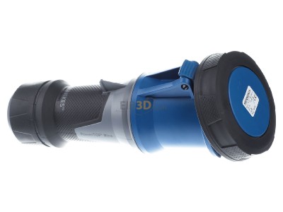 View on the left Mennekes 14228 CEE coupling 63A 3p 6h 

