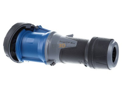 View on the right Mennekes 14228 CEE coupling 63A 3p 6h 
