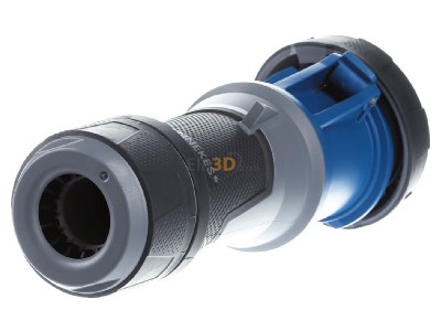 Back view Mennekes 14228 CEE coupling 63A 3p 6h 
