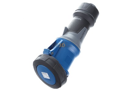 View up front Mennekes 14228 CEE coupling 63A 3p 6h 
