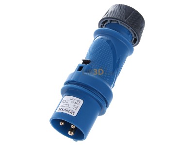 View up front Mennekes 13521 CEE plug 16A 5p 6h 400 V (50+60 Hz) red 
