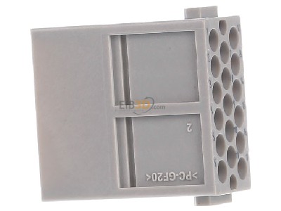 Ansicht links Harting 09 14 017 3001 Stiftmodul 
