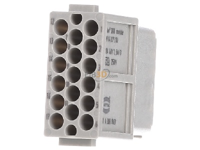 Frontansicht Harting 09 14 017 3101 Buchsenmodul 