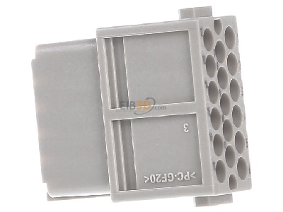 Ansicht links Harting 09 14 017 3101 Buchsenmodul 