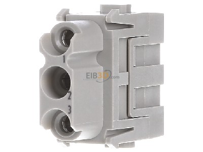Front view Harting 09 14 003 2701 Socket insert for connector 3p 
