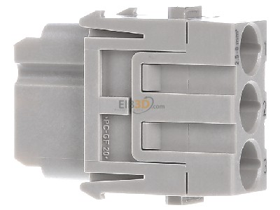 View on the right Harting 09 14 003 2701 Socket insert for connector 3p 
