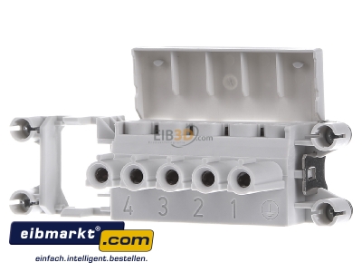 Front view Phoenix Contact 1607502 Socket insert for connector 5p
