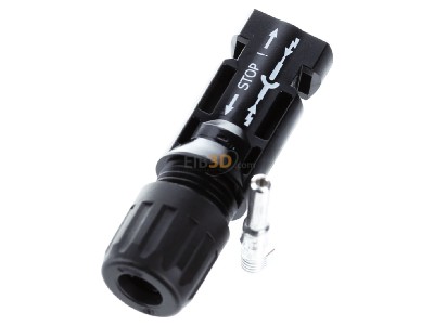 Ansicht oben vorne Stubli PV-KST4/6II-UR Kupplungsstecker fr Solarkabel 4-6mm 