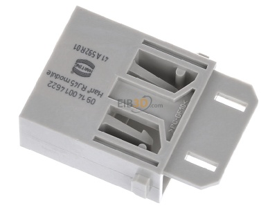 Ansicht oben rechts Harting 09 14 001 4622 Stecker Han 1Mod-M RJ45 Plug 