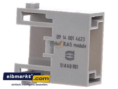 Front view Harting 09 14 001 4623 Modular connector
