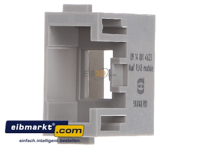 Ansicht links Harting 09 14 001 4623 Stecker Einsatz RJ45 