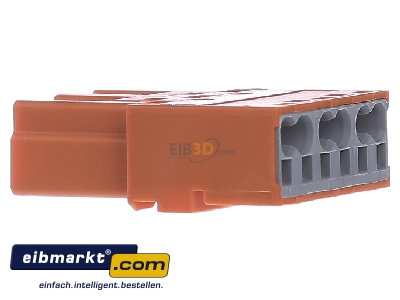 Ansicht links WAGO Kontakttechnik 770-1353 Stiftteil 3p,2L orange 