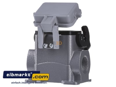 Back view Walther Werke P751624MS Socket case for industry connector - 
