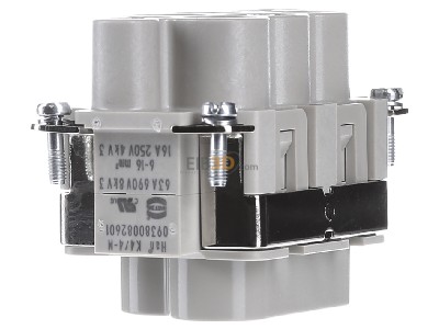 View on the left Harting 09 38 008 2601 Special insert for connector 
