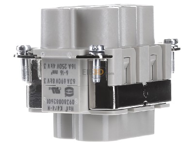 Ansicht links Harting 09 38 008 2601 Stifteinsatz 6-16qmm 4+4pol 
