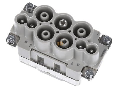 Ansicht oben hinten Harting 09 38 008 2601 Stifteinsatz 6-16qmm 4+4pol 