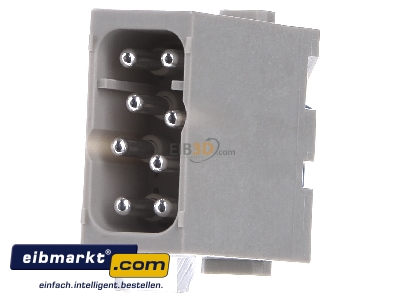 Front view Harting 09 14 008 2633 Pin insert for connector 8p
