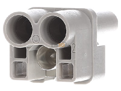 Back view Harting 09 12 002 2753 Socket insert for connector 2p 
