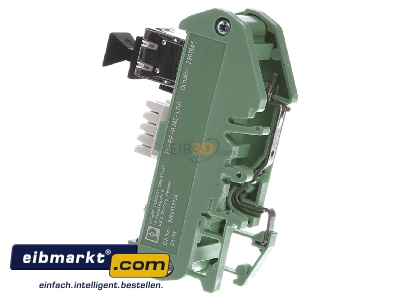 Ansicht rechts Phoenix Contact 2901645 Patchpanel Cat.5e Hutschienenmontage FL-PP-RJ45-LSA