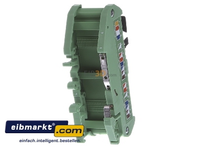 Ansicht hinten Phoenix Contact 2901645 Patchpanel Cat.5e Hutschienenmontage FL-PP-RJ45-LSA