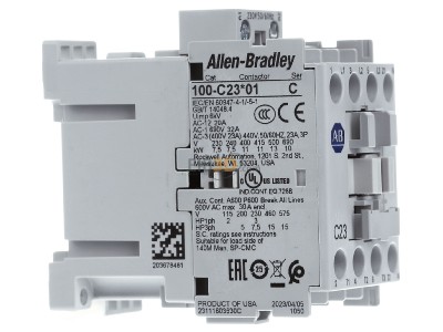 View on the left Rockwell 100-C23KF01 Magnet contactor 23A 
