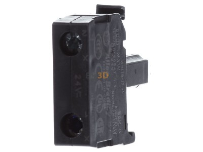 Back view Rockwell 800F-N3W Lamp holder for indicator light white 
