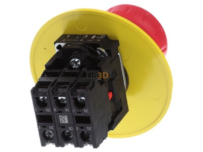 Back view Siemens 3SU1158-1HB20-1PT0 Complete push button red 
