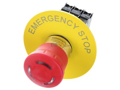 View up front Siemens 3SU1158-1HB20-1PT0 Complete push button red 
