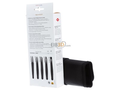 Ansicht hinten Knipex 92 00 05 ESD Kunststoffpinzetten-Set 5-teilig 