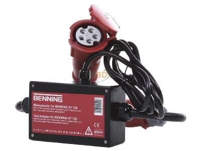 Frontansicht Benning 044140 Messadapter 16A CEE 3phas. aktiv 