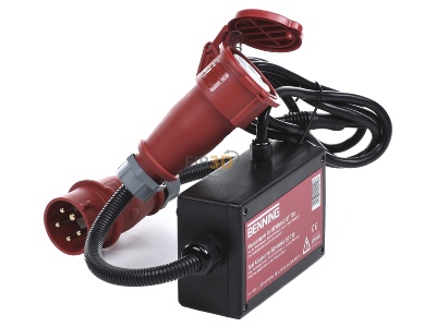 Ansicht oben links Benning 044140 Messadapter 16A CEE 3phas. aktiv 