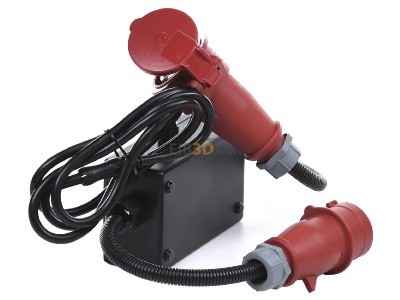 Ansicht oben rechts Benning 044140 Messadapter 16A CEE 3phas. aktiv 